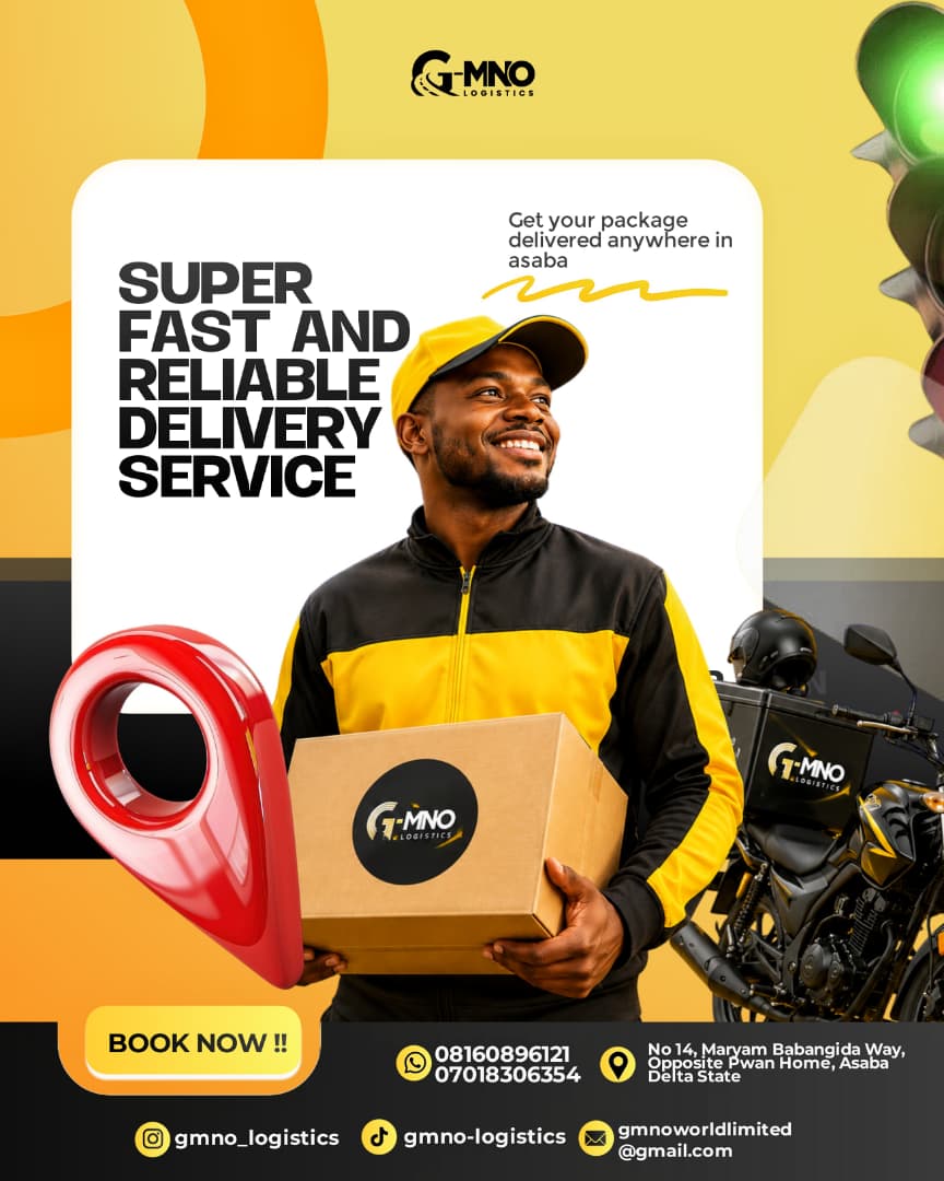 G-MNO Logistics super fast and reliable delivery service flyer